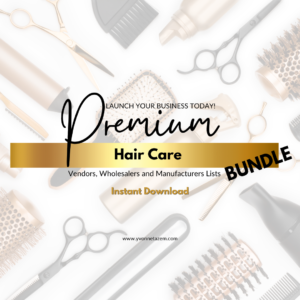 Premium Hair Care Vendor List Bundle