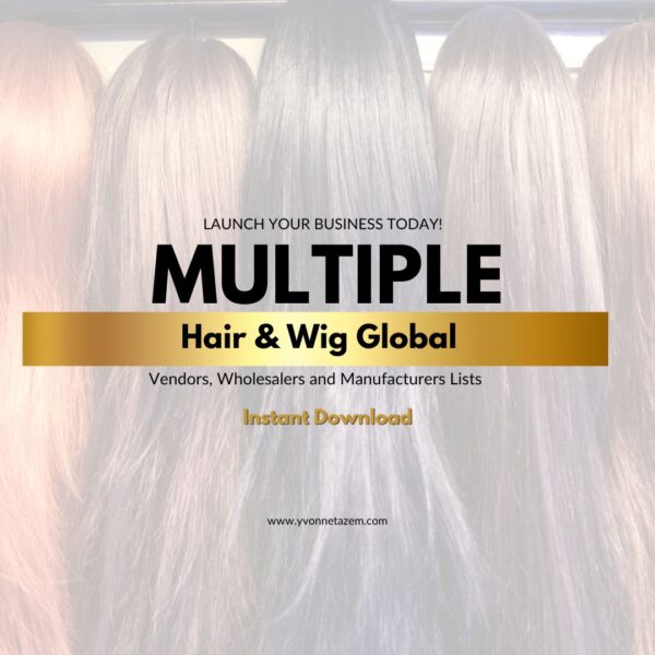 Multiple Hair and Wig Global Vendor Lists