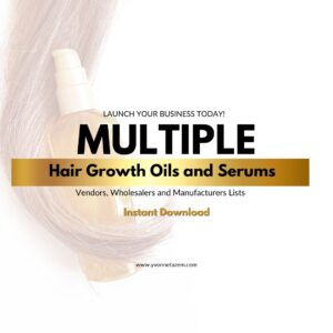 Multiple Hair Growth Oils and Serums Vendor Lists