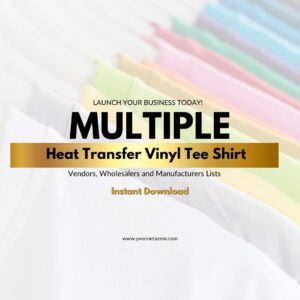 Multiple Heat Transfer Vinyl Tee Shirt Vendors Lists