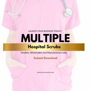 Multiple Hospital Scrubs Vendor Lists