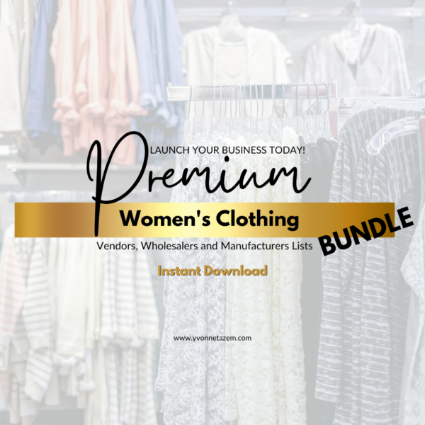 Premium Women's Clothing Vendor List Bunlde