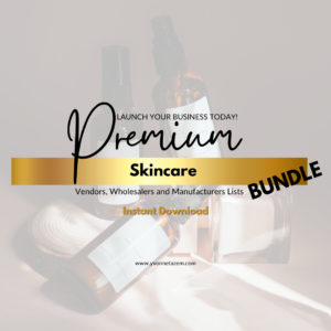 Premium Skincare Vendor List Bundle