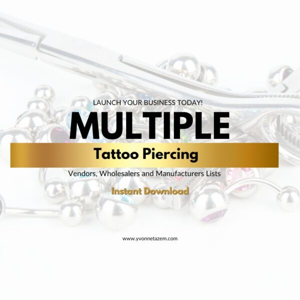 Tattoo Piercing Vendors