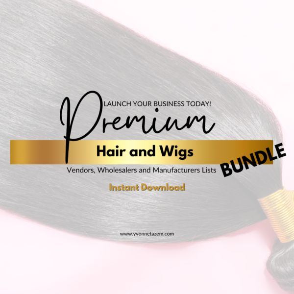 Premium Hair and Wigs Vendor List Bundle